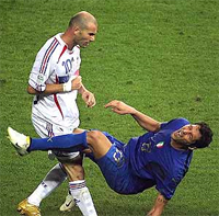 At least Marco Materazzi didn't blaspheme towards Zinedine Zidane 